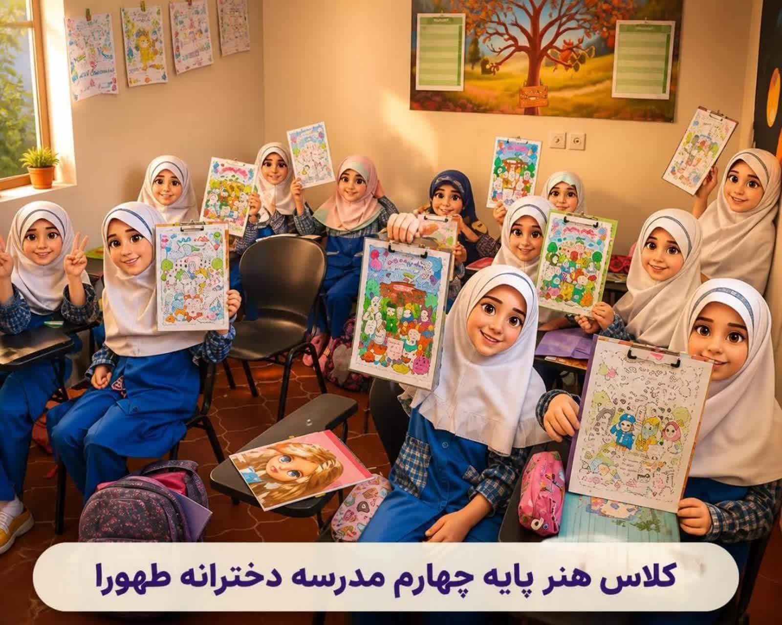 کلاس هنر پایه چهارم - 1